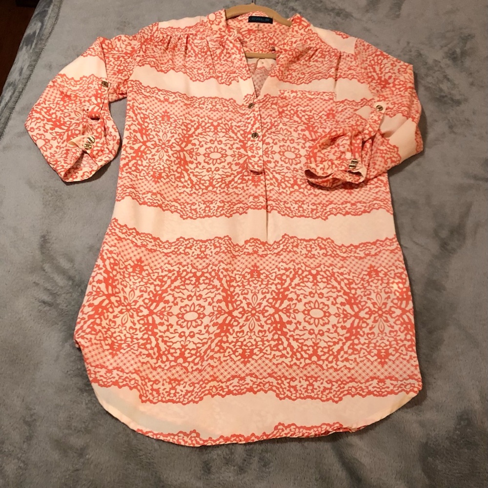 Cals Orange & Cream Tunic, Medium